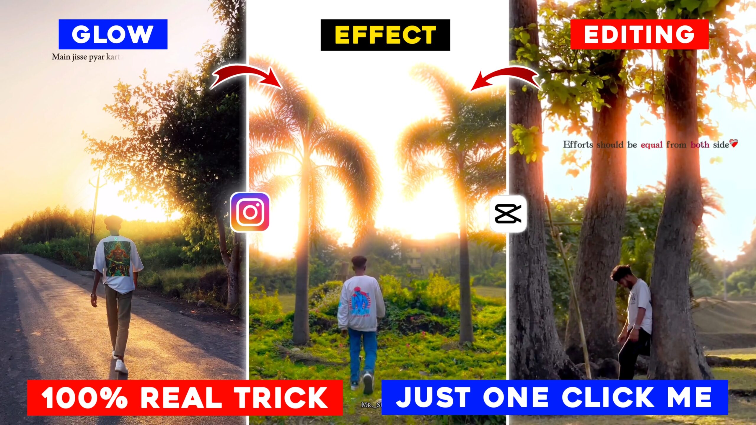 Instagram Trending Glow Effect Editing Just 1 Click Me