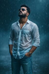 CHAT GPT Rain Portrait Photo Editing Prompt Free
